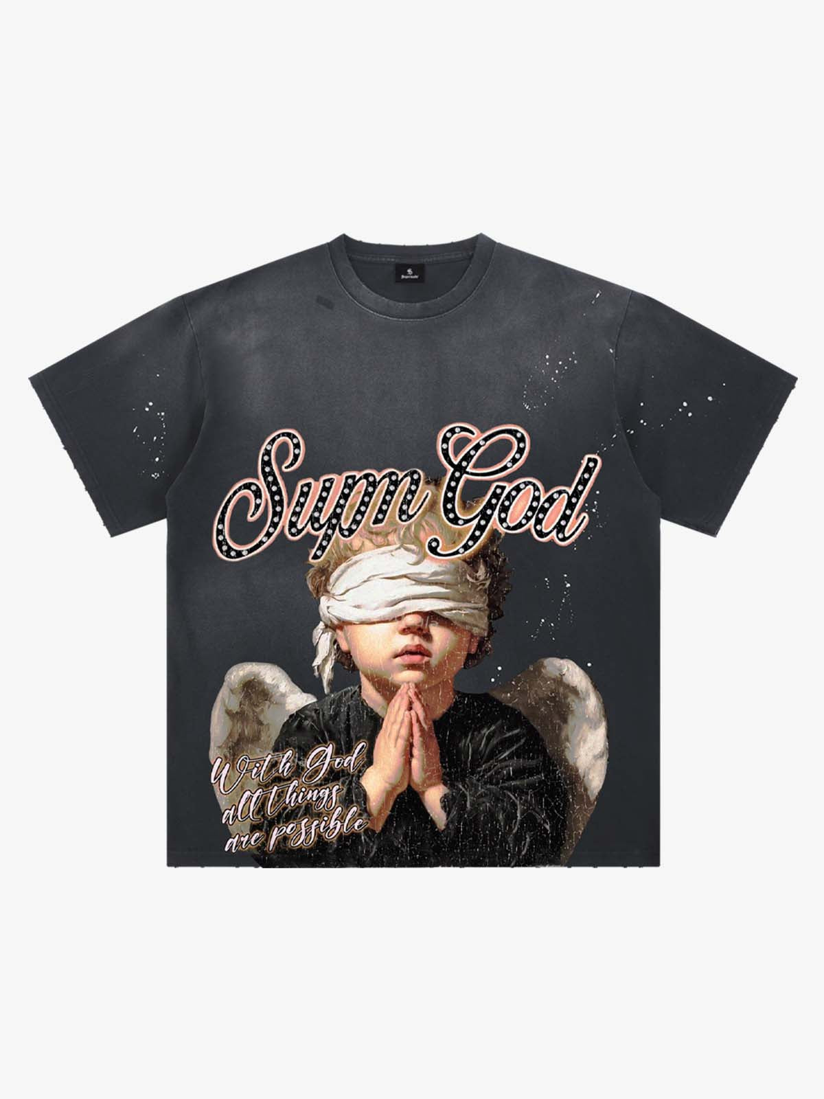 Blindfolded Angel Washed T-Shirt 