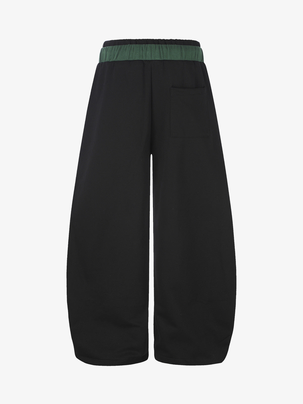 Ribbon Patchwork Embroidered Wide-Leg Sweatpants