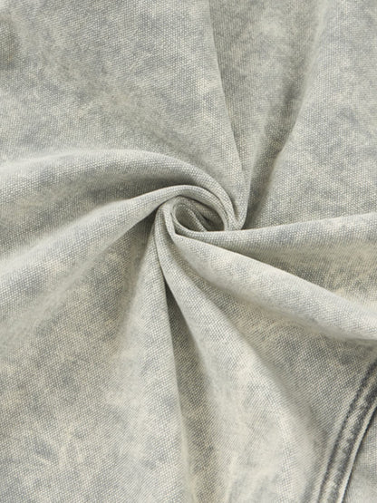 Vintage Washed Multi-Pocket Barrel Jeans 