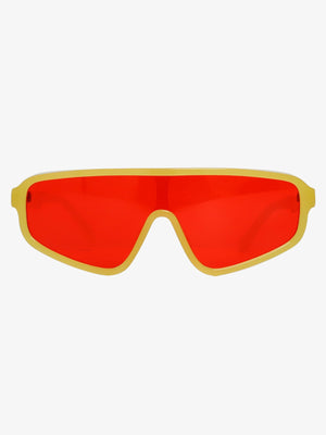 Futuristic Studded One-Piece Sunglasses