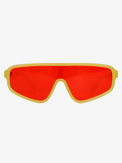 Futuristic Studded One-Piece Sunglasses