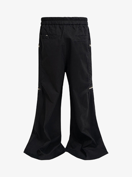 Black Nylon Cargo Pants