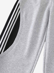 Layered Double-Waistband Wide-Leg Sweatpants 