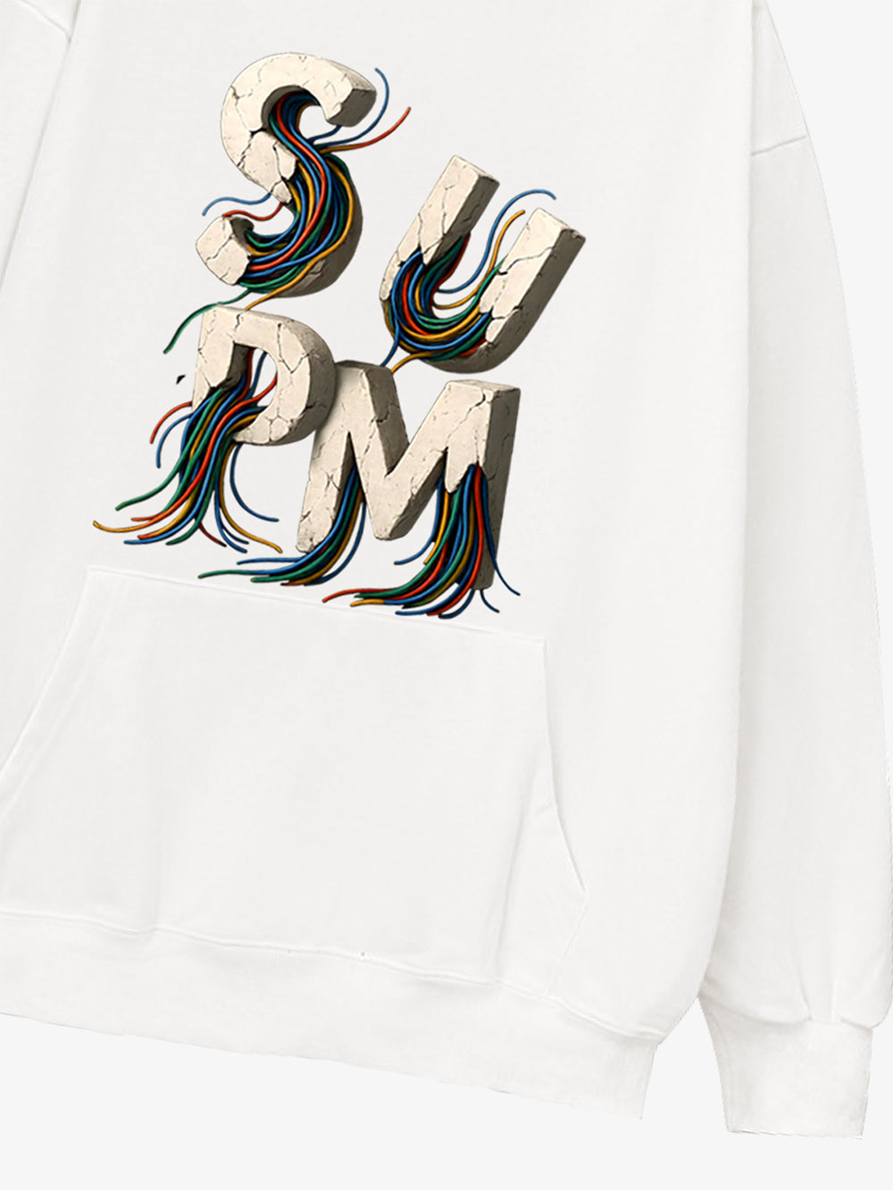 Street Gravel Wire Font Hoodie 