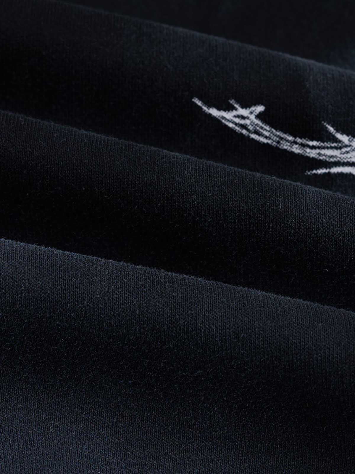 Thorn Portrait Graphic Distressed Gradient Hoodie; Black / S, Black / M, Black / L, Black / XL