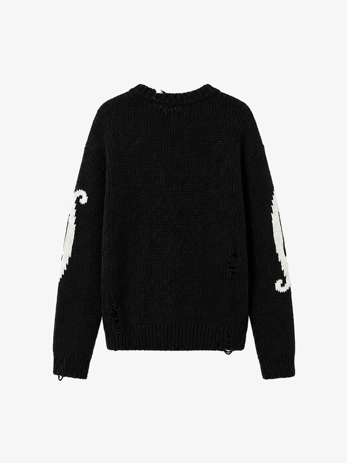 Salt Bones Skull Graphic Knit Sweater