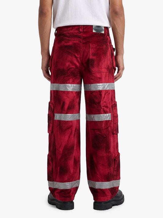 Cyberpunk Reflective Multi-Pocket Cargo Pants 