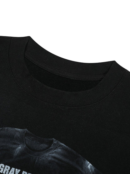 Street Retro Art Pattern Printed T-Shirt 