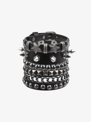 Studded Multi-Layer Punk Bracelet