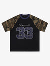 Camo Patchwork Embroidered Tee