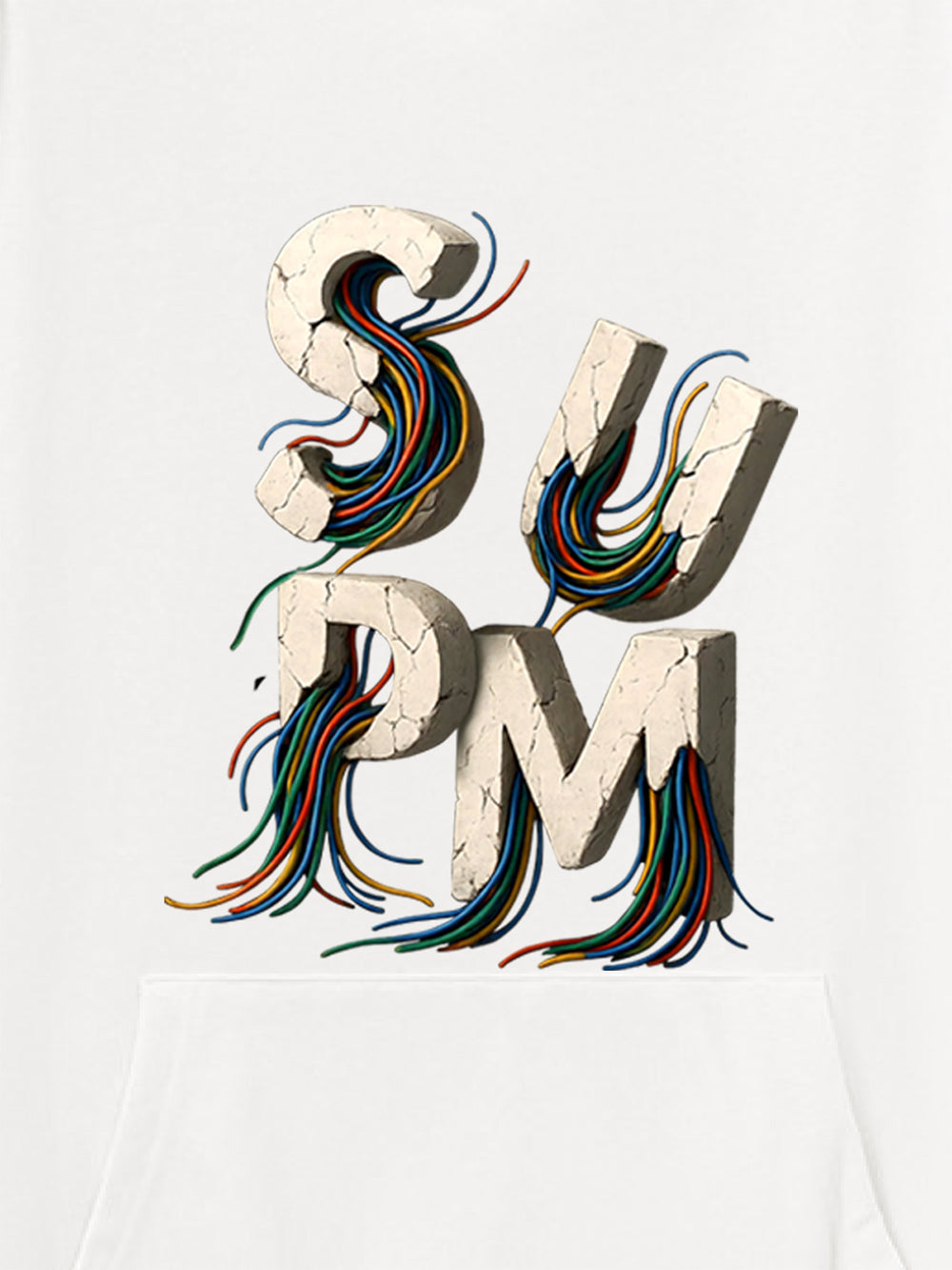 Street Gravel Wire Font Hoodie 