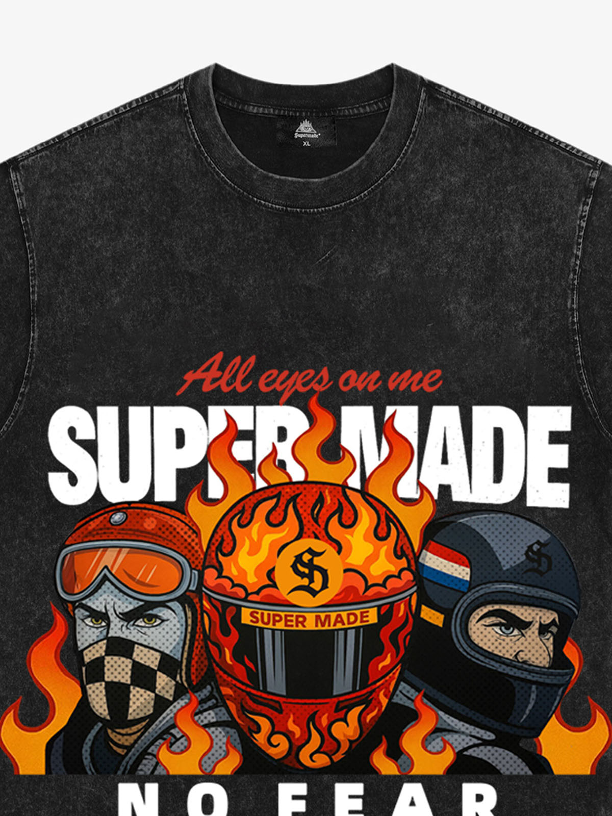 Motorcycle racing graphic T-shirt 