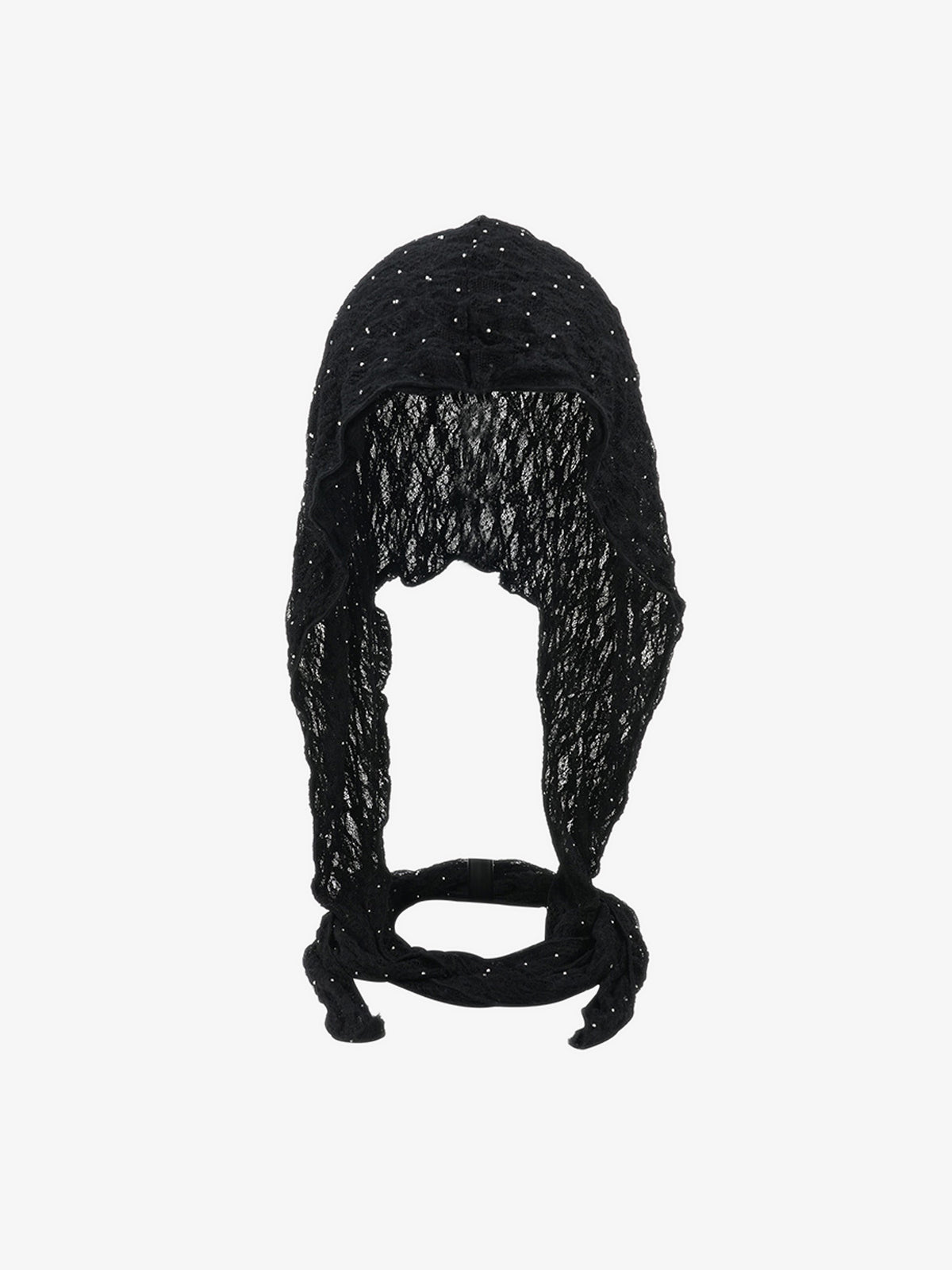 Vintage Lace Hollow Crochet Long Strap Headscarf Hat 