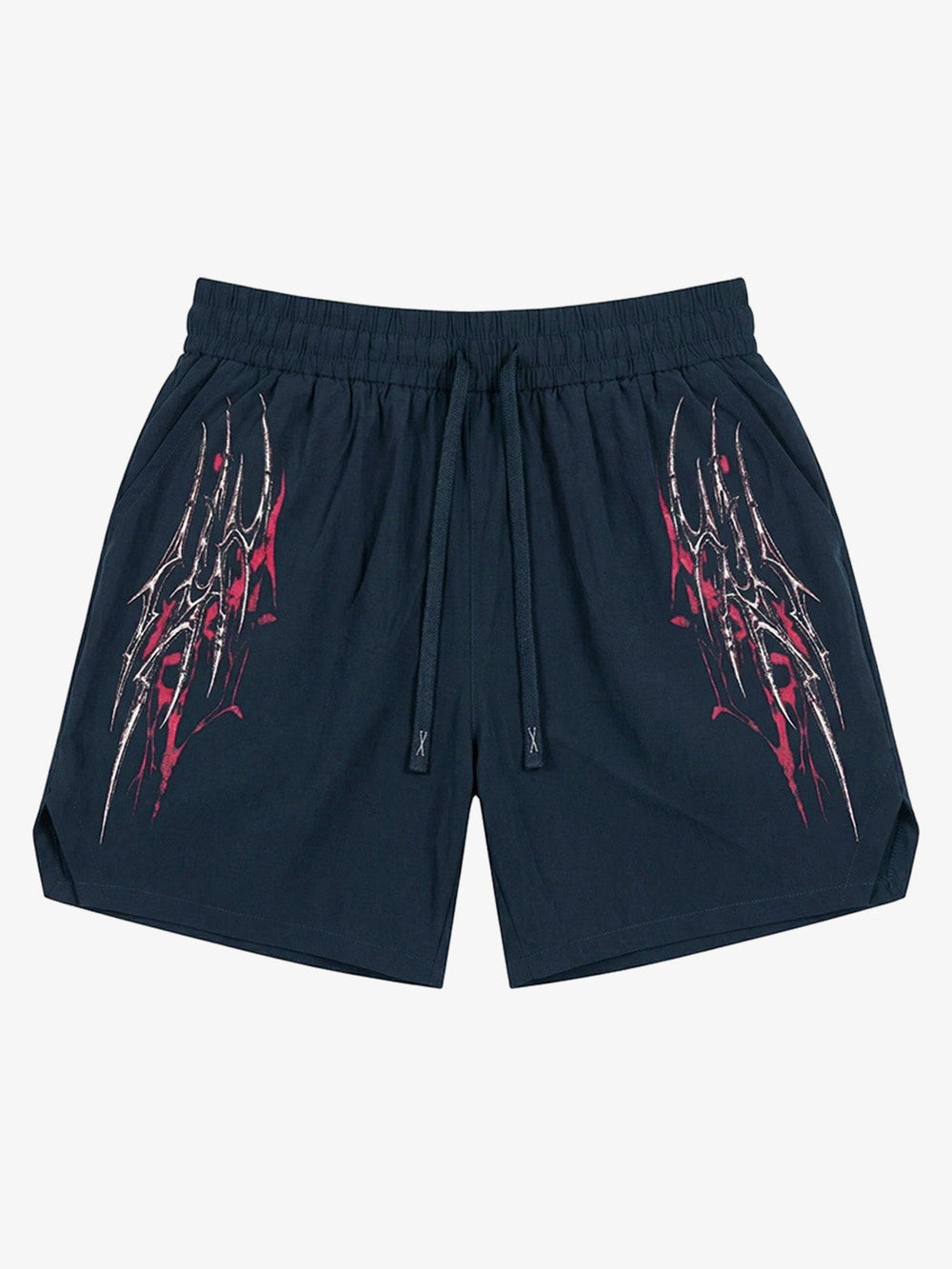 Y2K Thorn Graphic Drawstring Shorts 