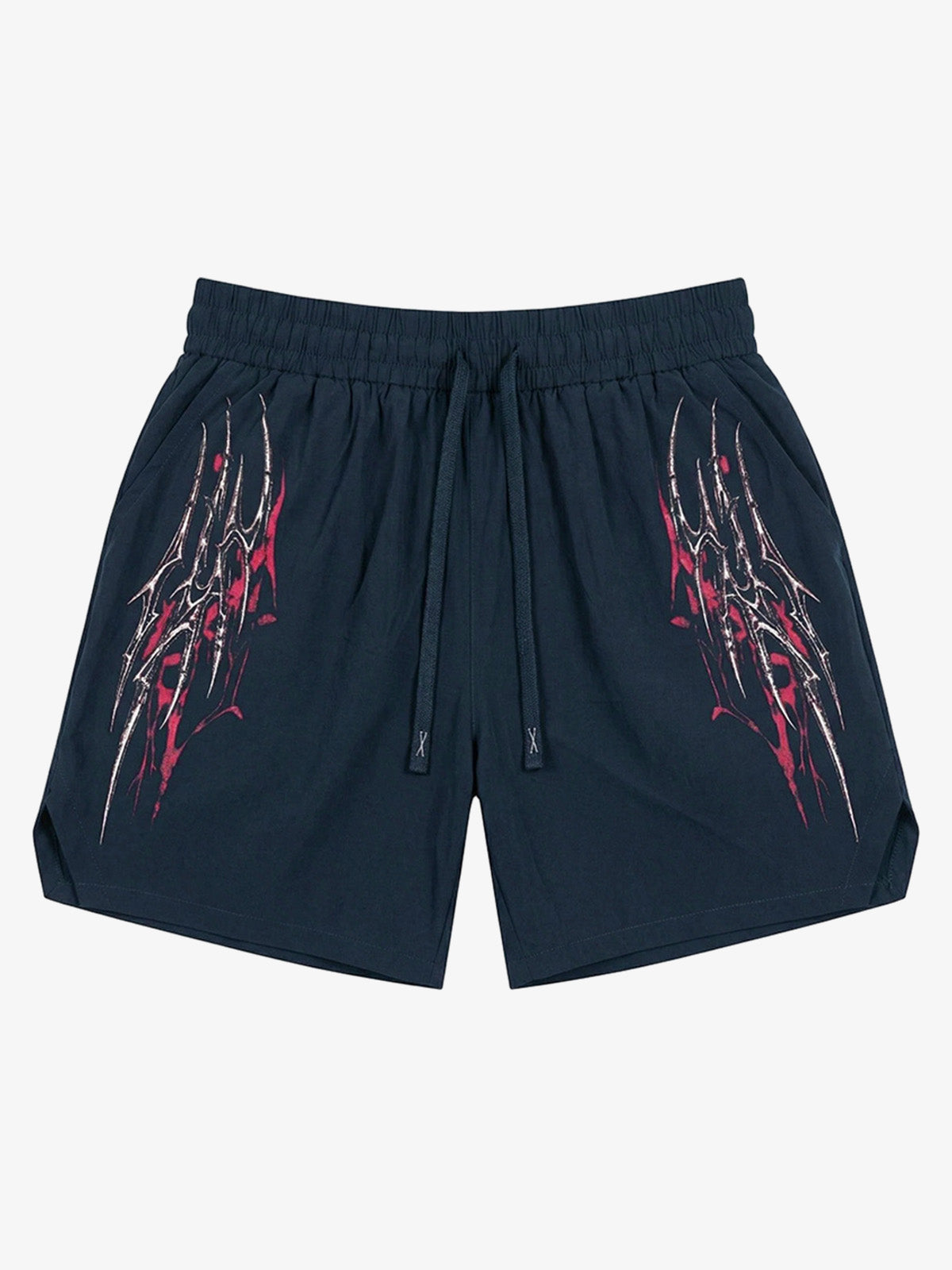Y2K Thorn Graphic Drawstring Shorts 