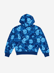 Skull Camo Graphic Zip Hoodie