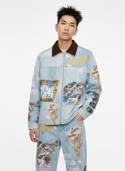 Artistic Renaissance Denim Set - 2484 