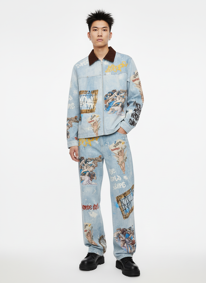 Artistic Renaissance Denim Set - 2484 