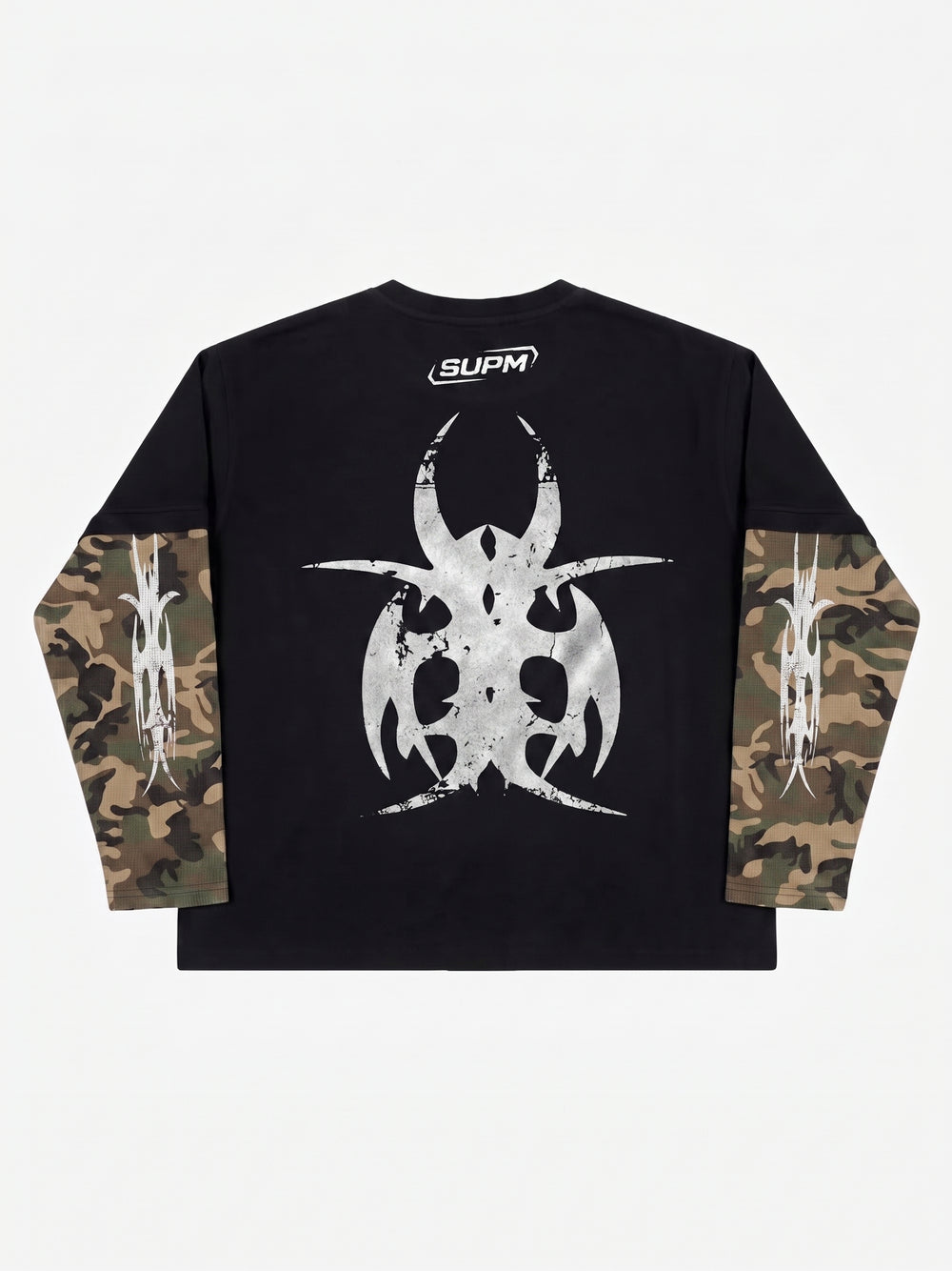 Thorn Print Camo Layered Long Sleeve Tee