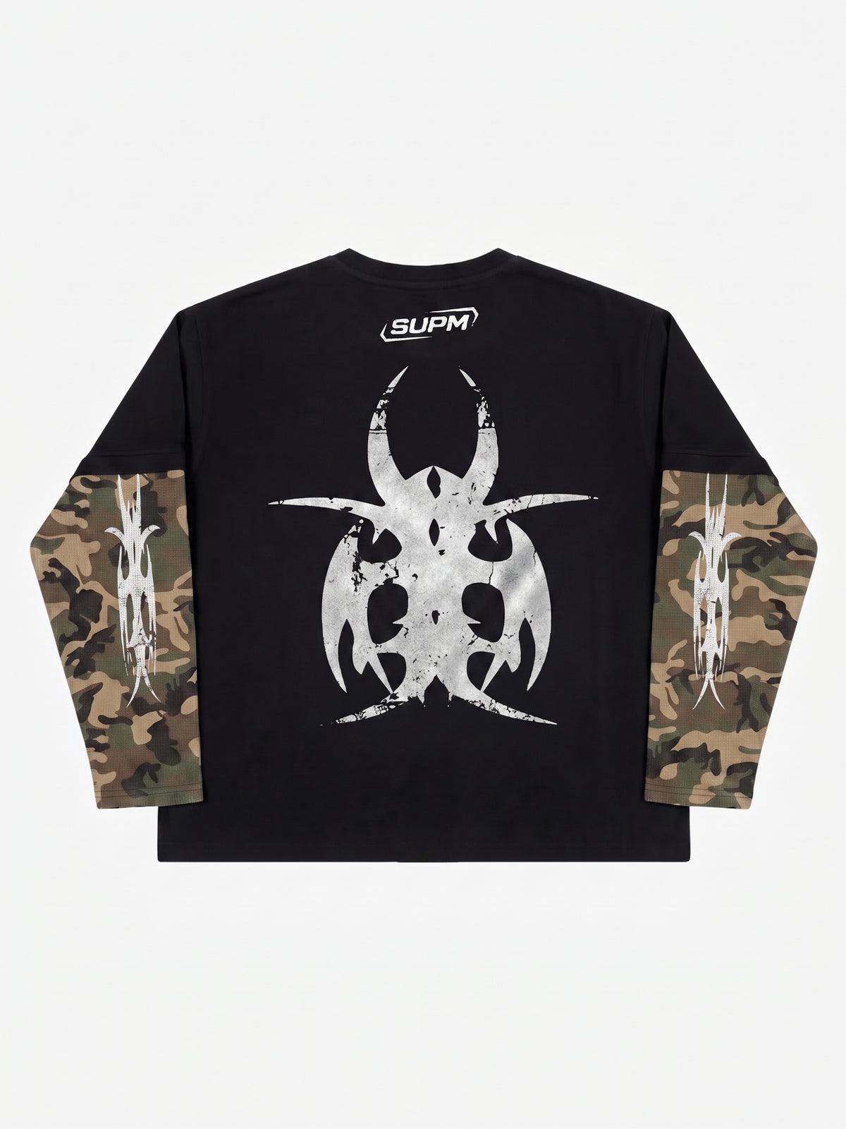 Thorn Print Camo Layered Long Sleeve Tee