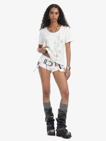 Celestial Graphic Slim Fit T-Shirt 