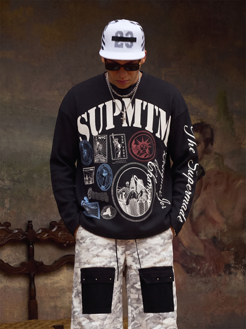 Liberty Stamp Graphic Waffle Long Sleeve Tee