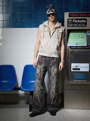 Heavyweight Multi-Pocket Workwear Vest Jacket; Light Grey / S, Light Grey / M, Light Grey / L, Light Grey / XL