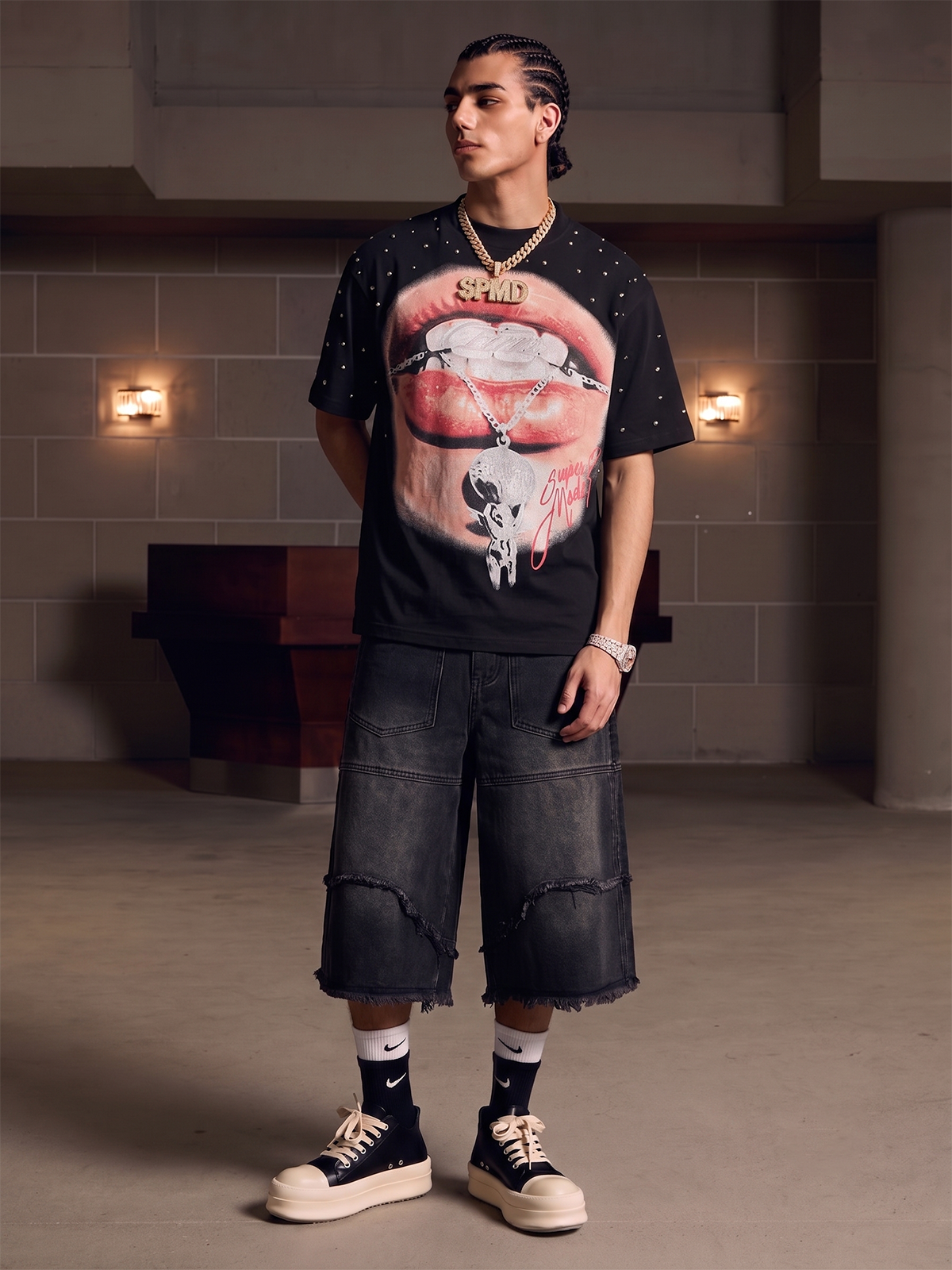 T-shirt con stampa grafica Street Mouth