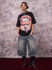 T-shirt con stampa grafica Street Mouth
