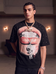 T-shirt con stampa grafica Street Mouth