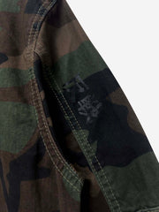 Anti-War Graphic Camo Jacket; Army Green Camouflage / S, Army Green Camouflage / M, Army Green Camouflage / L, Army Green Camouflage / XL, Army Green Camouflage / 2XL