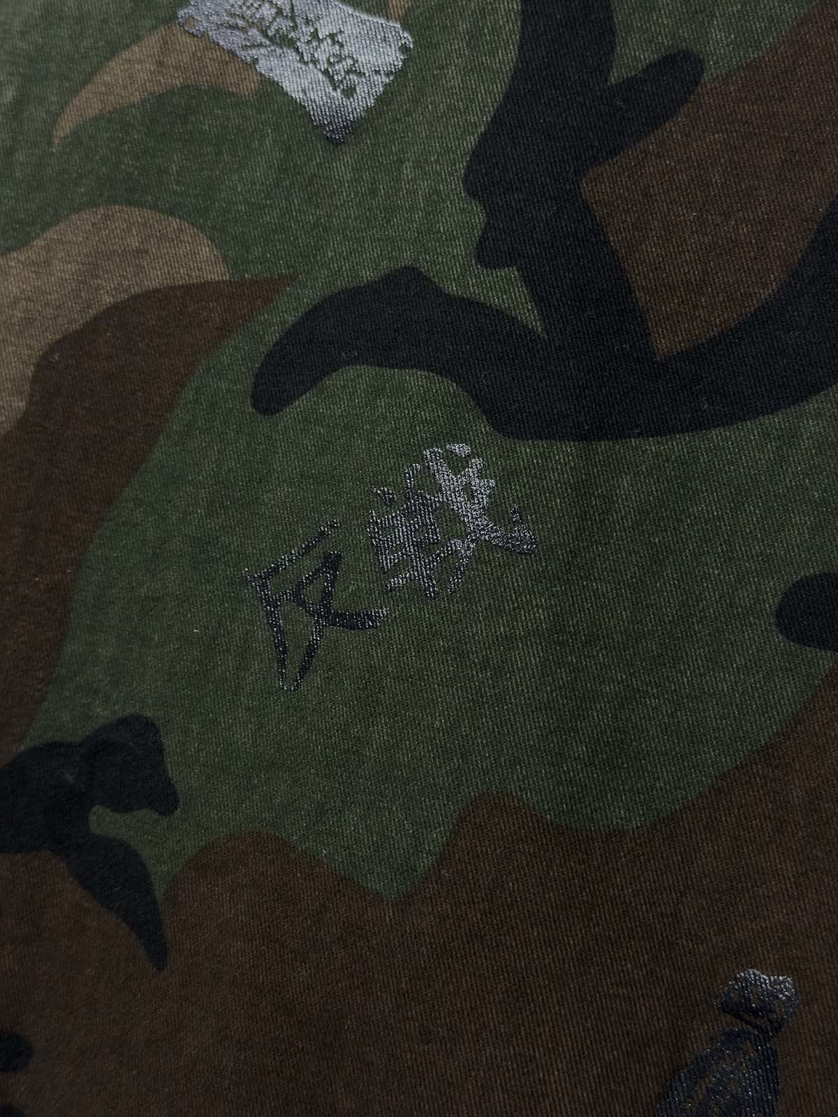 Anti-War Graphic Camo Jacket; Army Green Camouflage / S, Army Green Camouflage / M, Army Green Camouflage / L, Army Green Camouflage / XL, Army Green Camouflage / 2XL