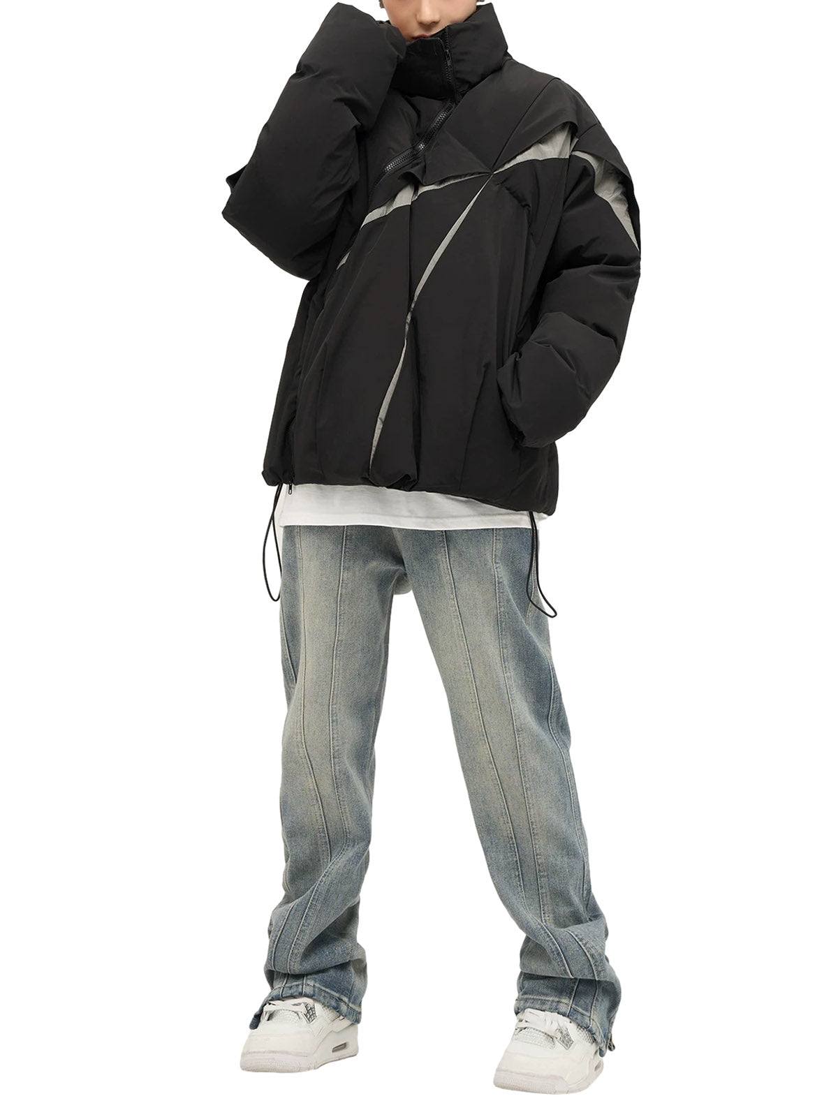 Oversize Deconstructed Cotton Jacket | Thesupermade®
