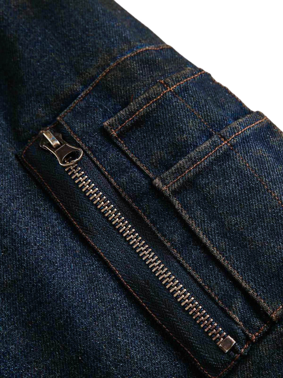Washed Denim Fur Hooded Jacket | Thesupermade®