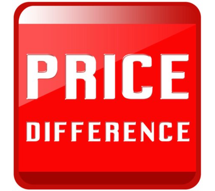 Price difference