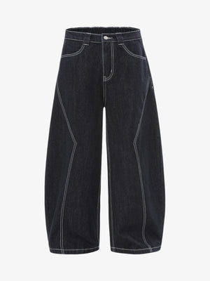 Vintage Topstitched Scimitar Jeans 