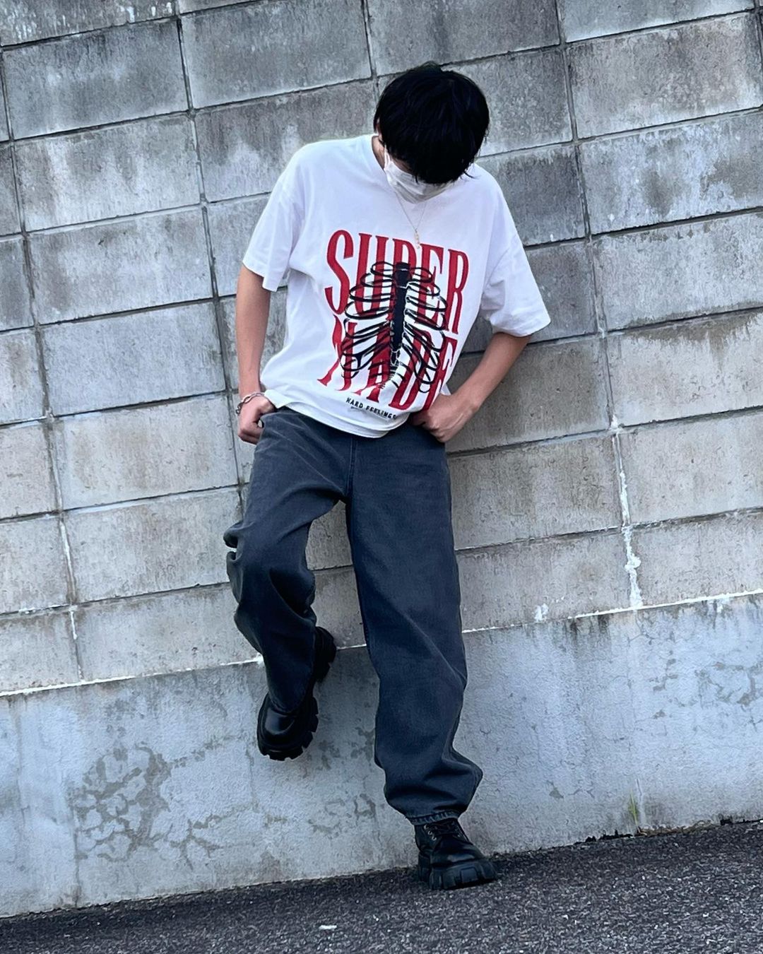 Skull Print Logo T-shirt