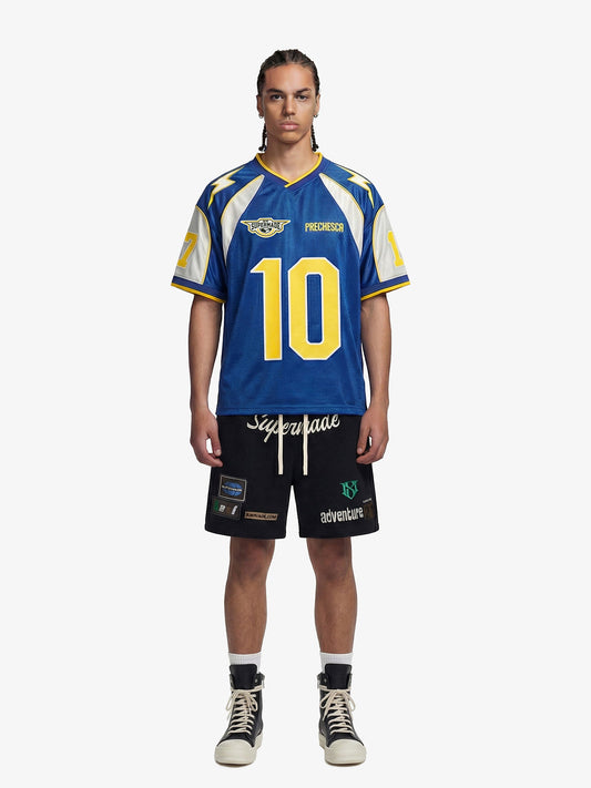 Lightning Colorblock Mesh Jersey T-Shirt 