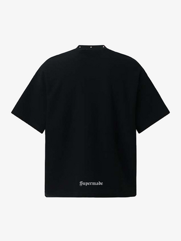 顔のない肖像画ワッフルニットTシャツ