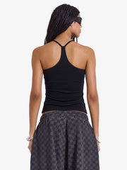 Union Jack Graphic Racerback Tank Top