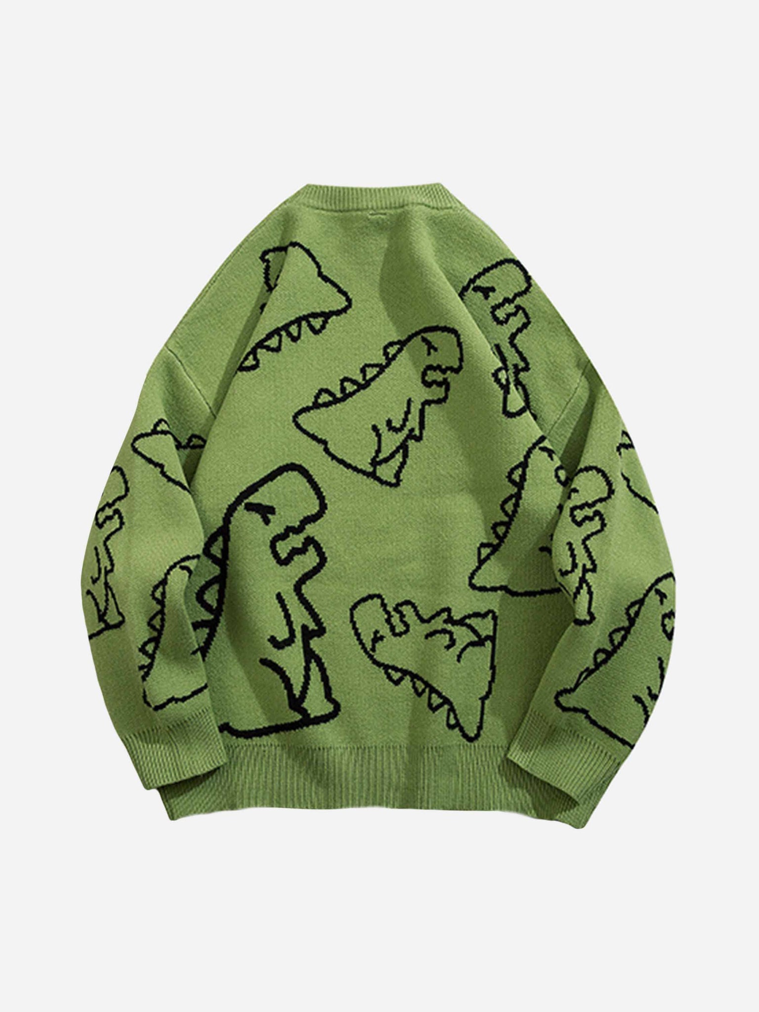Thesupermade Cartoon Dinosaur Printed Sweater - 1004