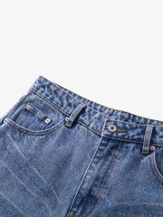 Y2K Faded Stacked Denim Jeans 