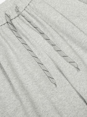 Drawstring Wide Leg Relaxed Sweatpants 