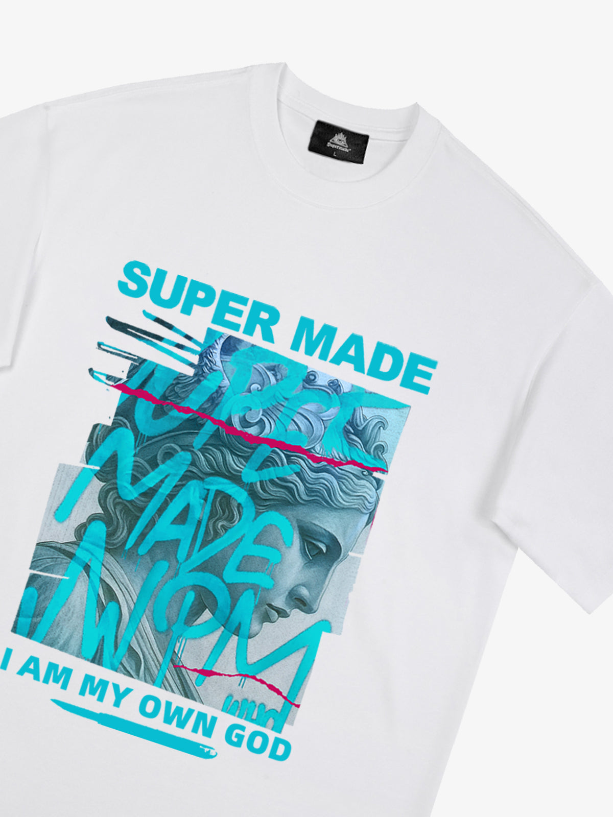 SUPERMADE Art graffiti pattern T-shirt 