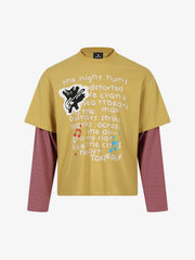 Langarmshirt mit Kätzchen-Applikation