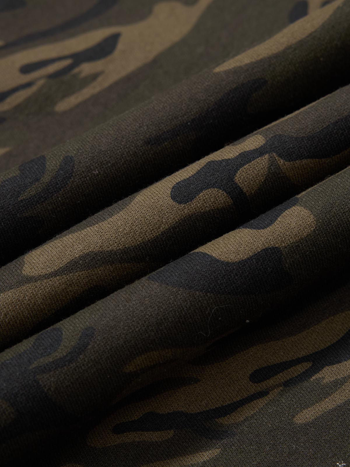 Camo Drawstring Baggy Sweatpants
