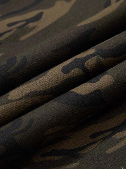 Camo Drawstring Baggy Sweatpants