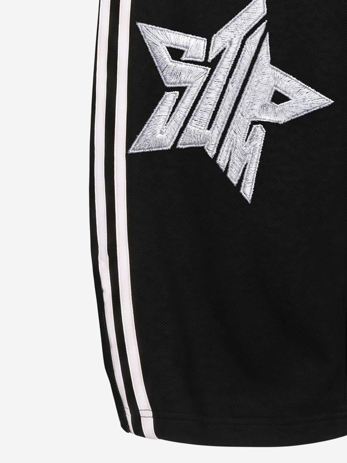 Star Embroidered Color Block Striped Heavyweight Tracksuit