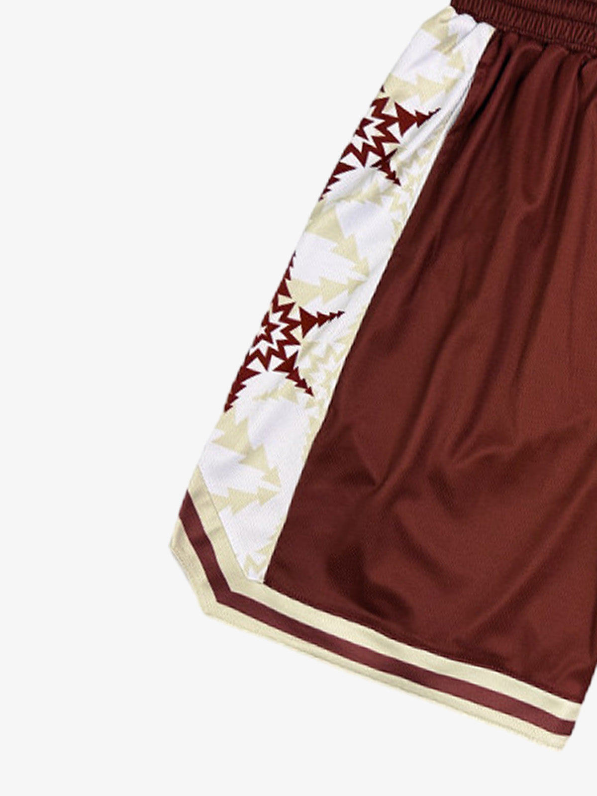Geometric Star Panel Athletic Shorts 