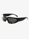 Edgy Spike-Embellished Sunglasses for Bold Fashion Statements 